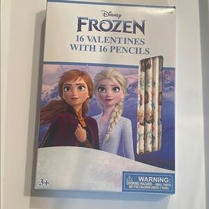 Disney Frozen 16 Valentines with Pencils